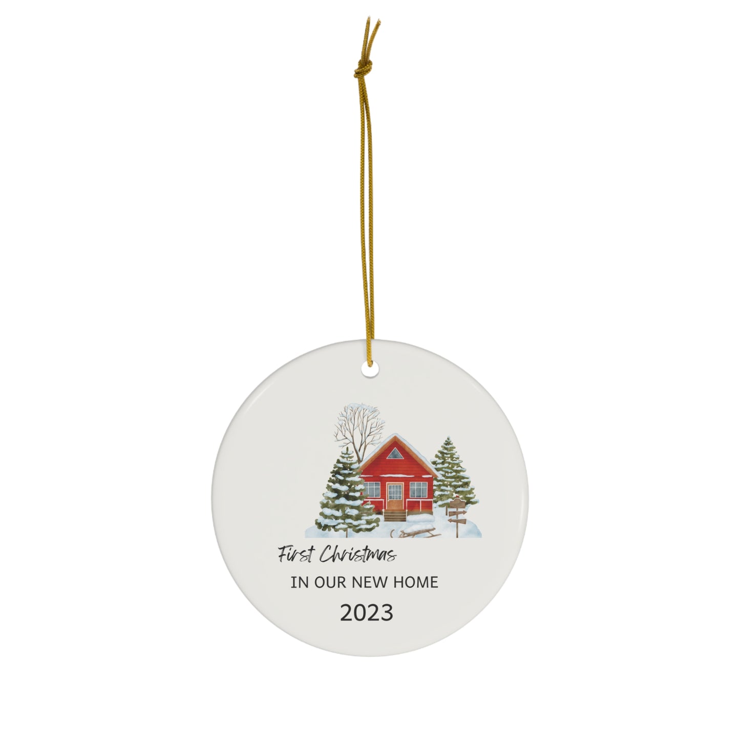 0ur new Home Ceramic Ornament