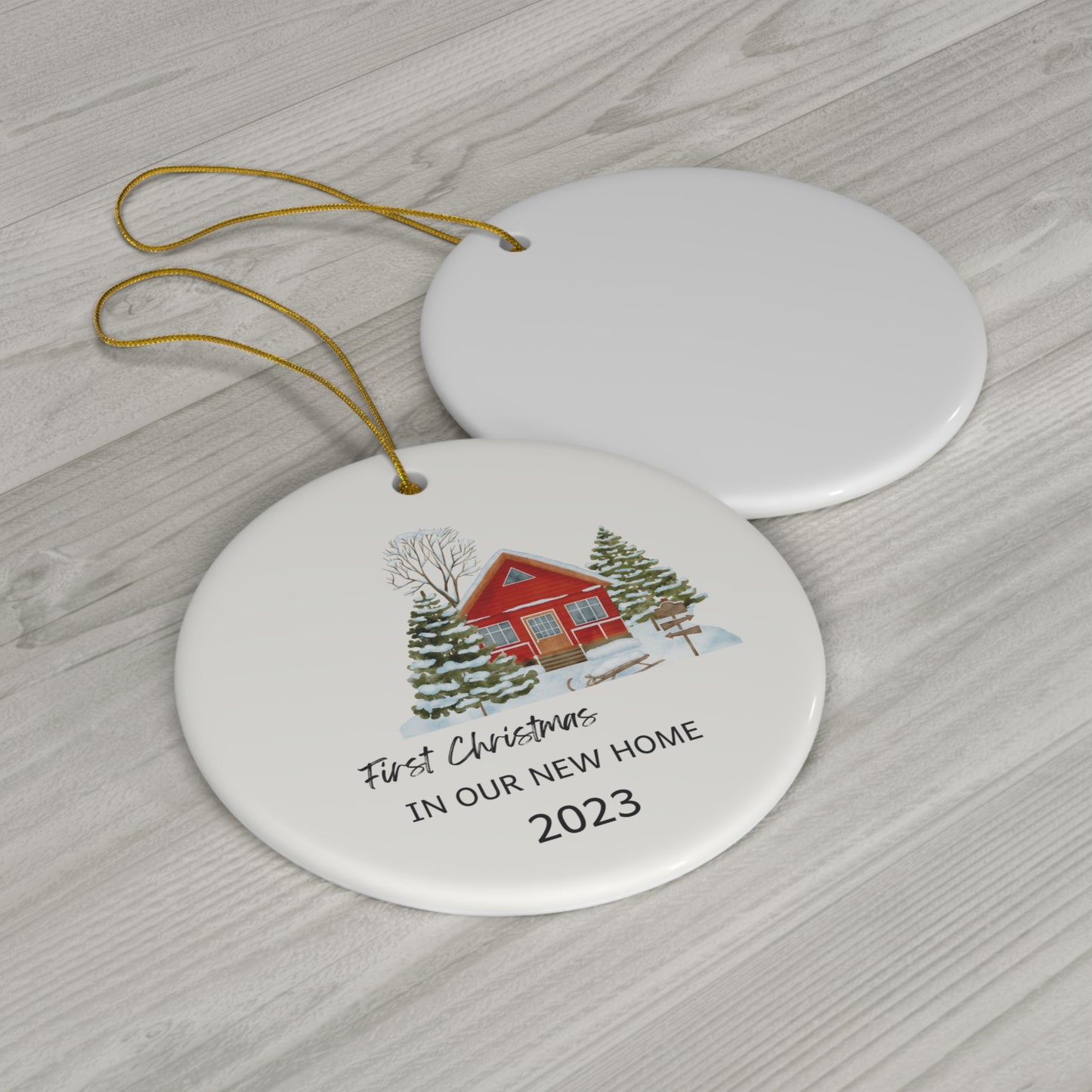 0ur new Home Ceramic Ornament