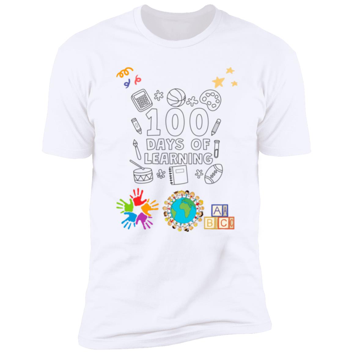 100 days of learning  (unisex) Short Sleeve Tee