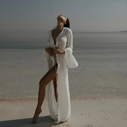 New Chiffon Tunic Beach Cover Up