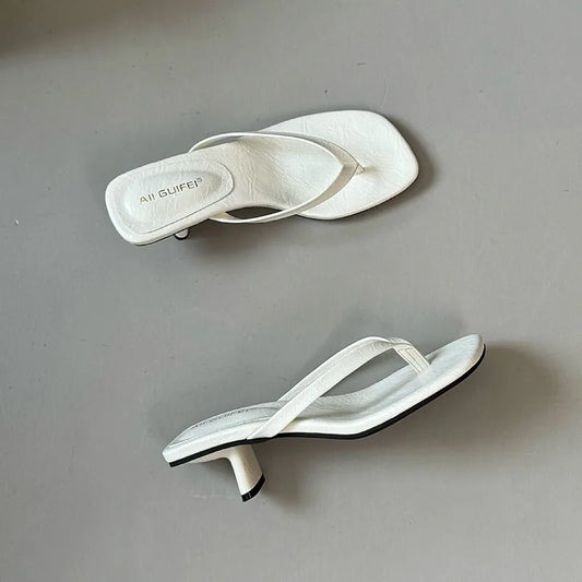 Dianne Leather Slides