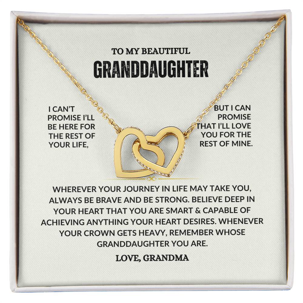 To My Beautiful Granddaughter Necklace