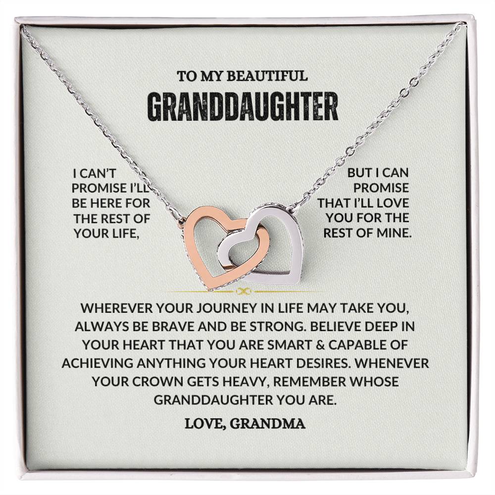 To My Beautiful Granddaughter Necklace