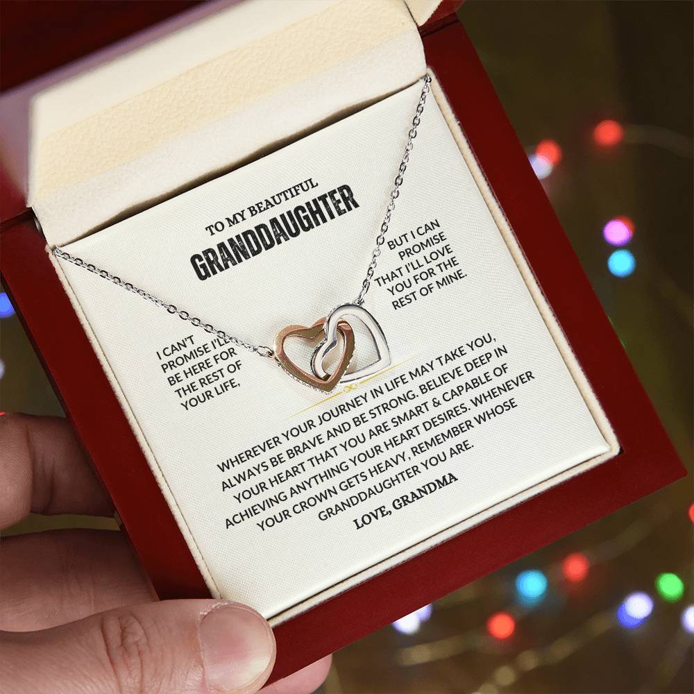 To My Beautiful Granddaughter Necklace